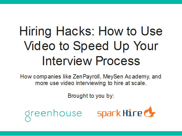 Hiring Hacks: How to Use Video to Speed Up Your Interview Process