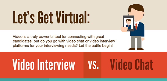 Video Interviews vs. Video Chat Infographic