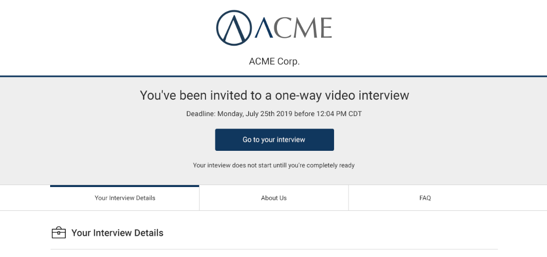 video interview tool
