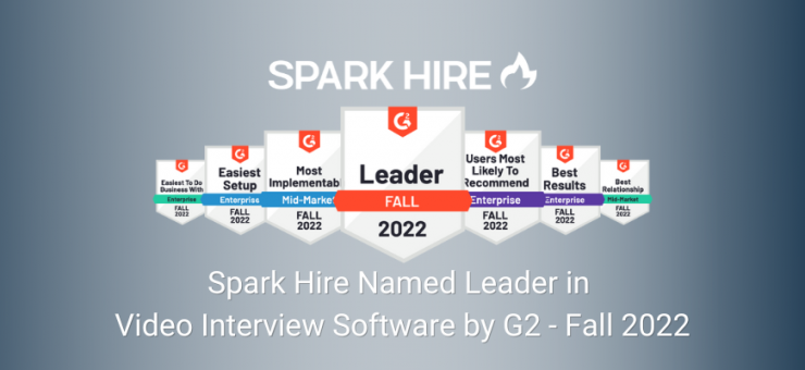 Spark Hire Named Leader in Video Interview Software by G2 Fall 2022