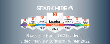 Spark Hire Named G2 Leader in Video Interview Software Winter 2022